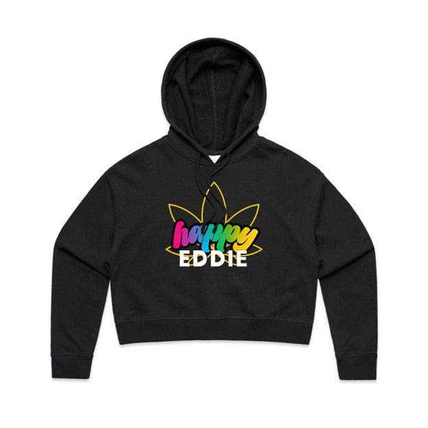 Happy Eddie Freestyle Crop Top Hoodie