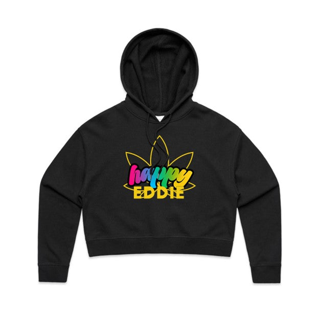 Happy Eddie Freestyle Crop Top Hoodie