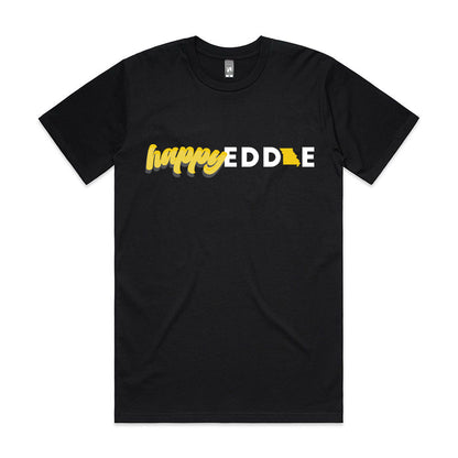 Happy Eddie Script T-Shirt MISSOURI - Black/Yellow
